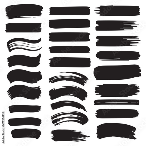 Wallpaper Mural Watercolor brush collection Torontodigital.ca