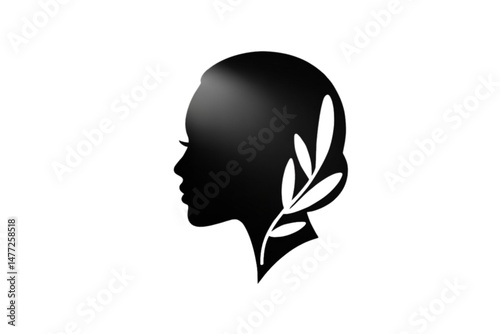 silhouette of a woman in profile