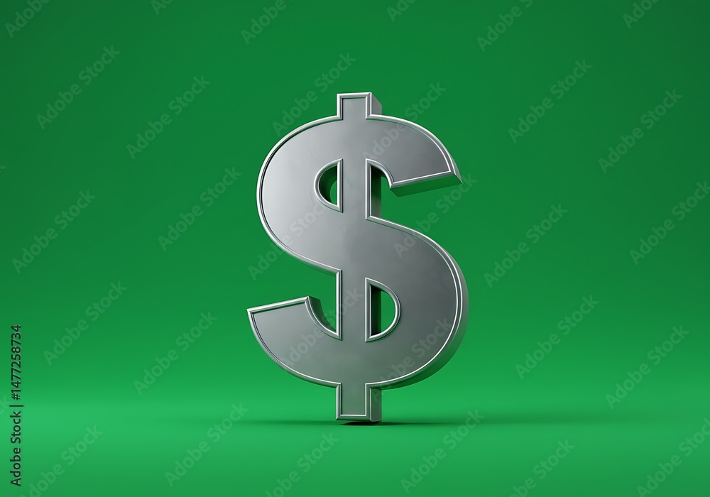 Obraz premium Money symbol on a solid background