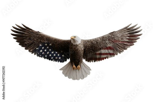 American Eagle Flag Patriotic 4th of July PNG
