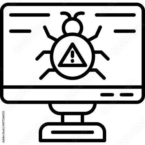 Computer Bug Icon