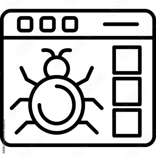 Web Bug Testing Icon
