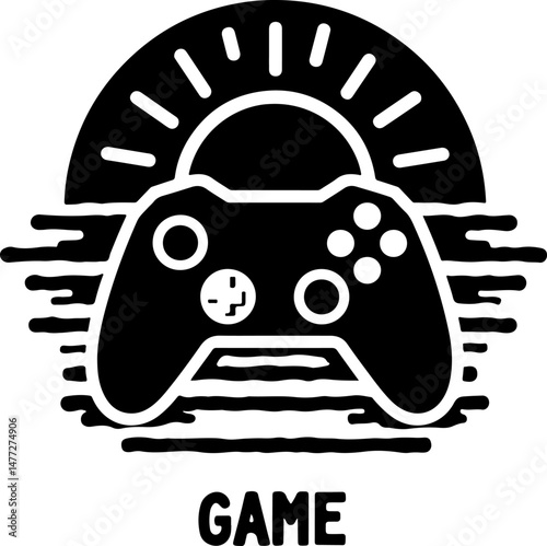 Galactic Gaming Vibes: Cosmic Controller Art"