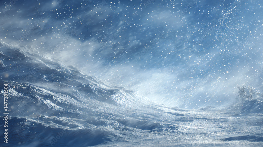 Fototapeta premium snow swirling in breeze