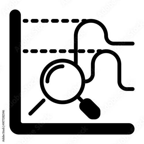 probability icon, glyph icon style