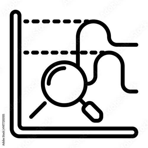 probability icon, line icon style