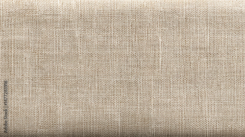 The detailed close up captures the texture of a natural linen cloth, showing its interwoven fibers and subtle color variations across the surface for textiles.