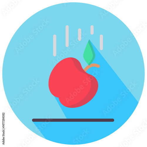 gravitation vector round flat icon
