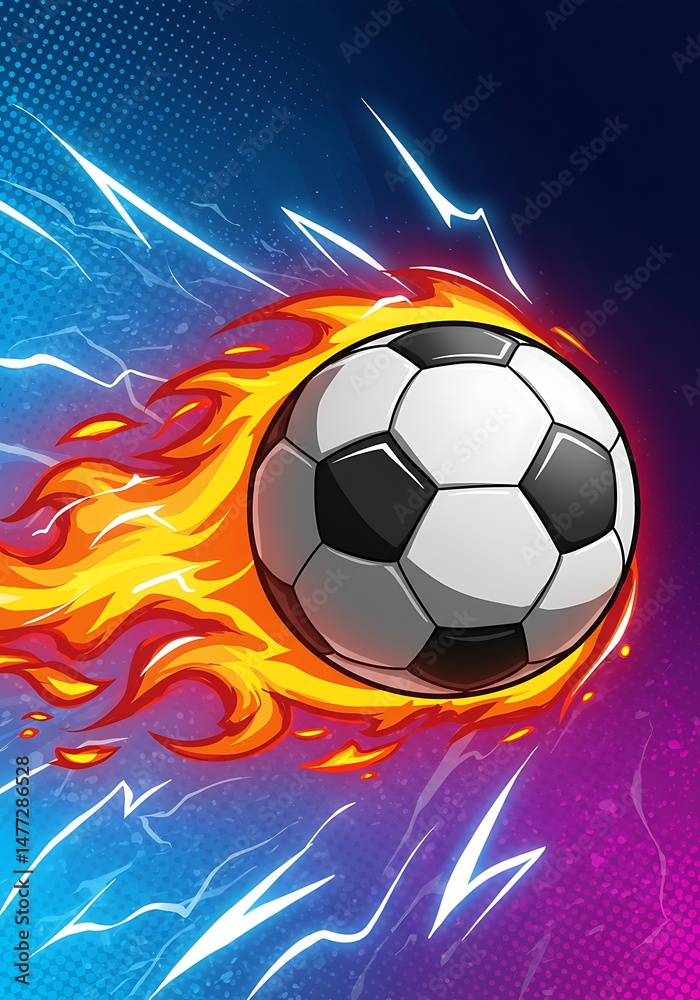 Fototapeta premium Blazing Goal