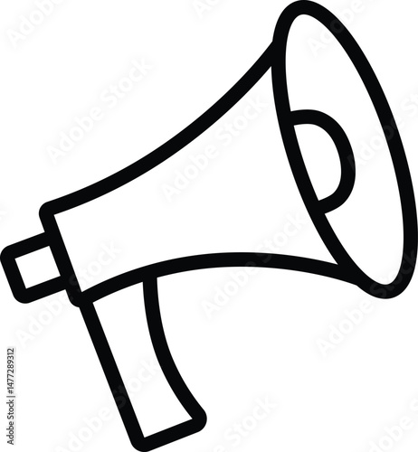 Loudspeaker megaphone icon collection. Megaphone icon set. advertising, bullhorn icon. Element of marketing and advertising icon for mobile concept and web apps.

