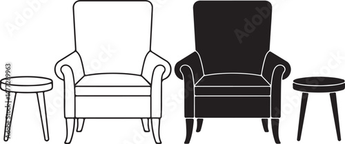black and white sofa