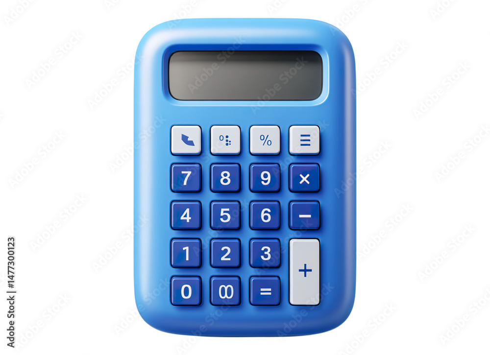 Blue calculator icon Blue calculator icon
