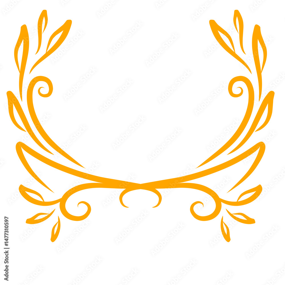 Ornate golden floral frame design on dark canvas for vintage themed layouts Ornate golden floral frame design on dark canvas for vintage themed layouts