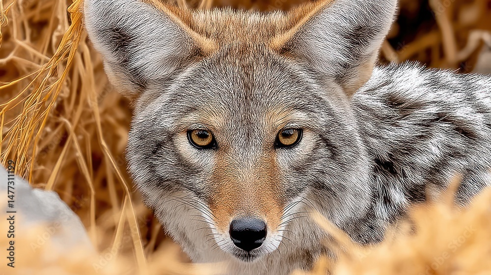 Obraz premium Coyote face close up