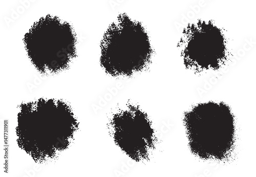 Wallpaper Mural Ink Paint Sprinkle or Splatter Black Isolated on White. Graphic design elements and resources vector art Torontodigital.ca