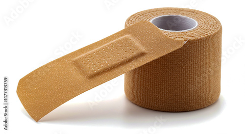 adhesive bandage on white background
