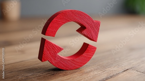 Red object on table symbolizing stability during market volatility in an ai-enhanced framework for financial assurance