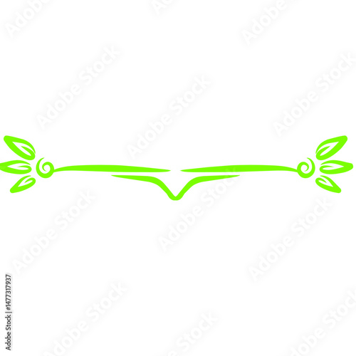 Fluorescent abstract floral divider on stark backdrop with whimsical design