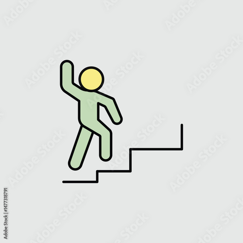 climbing up the stairs.eps