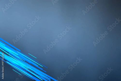 Modern Abstract Blue Lines Background Digital Design Concept