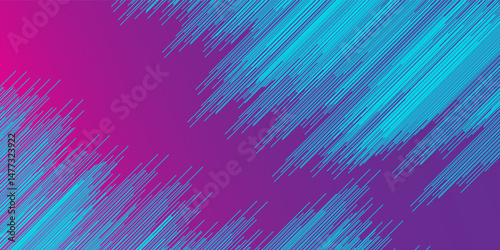 Abstract of the blue Straight line shaped pattern gradient violet background Use for computer screen Illustration