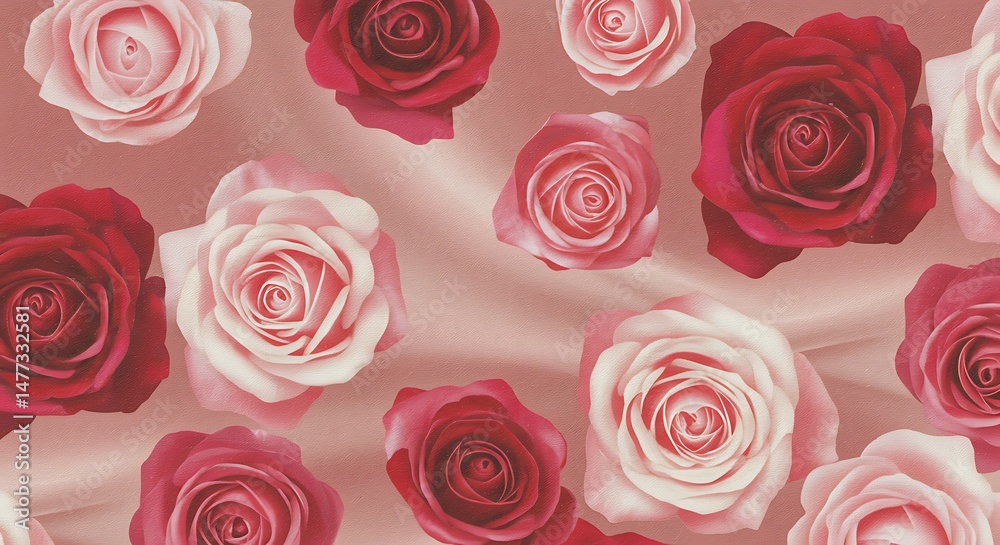 Rose Rhapsody in Pink and Crimson