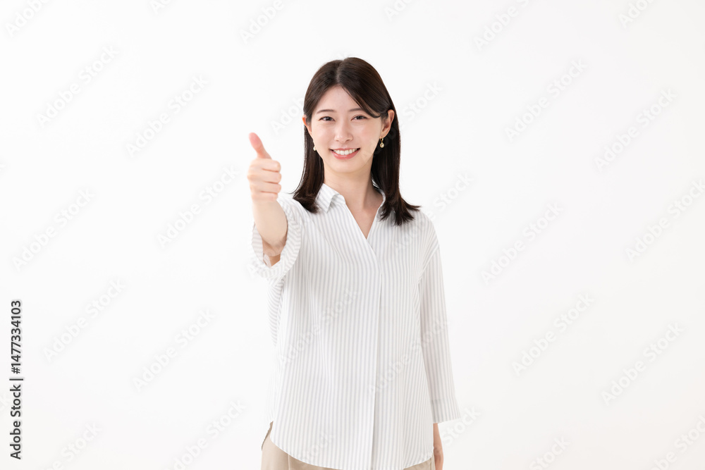笑顔の女性 笑顔の女性