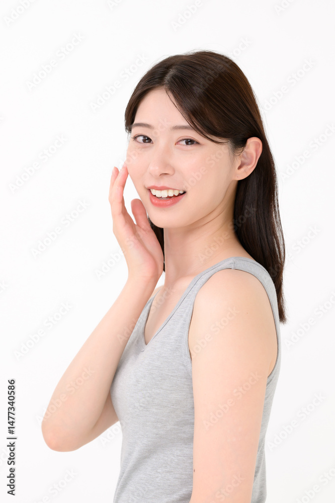 綺麗な歯の女性 綺麗な歯の女性