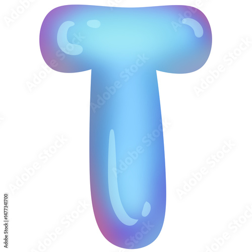 Bubble letter T