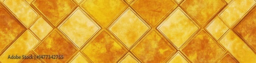 A repeating pattern of warm yellow tiles, arranged in a diamond shape
