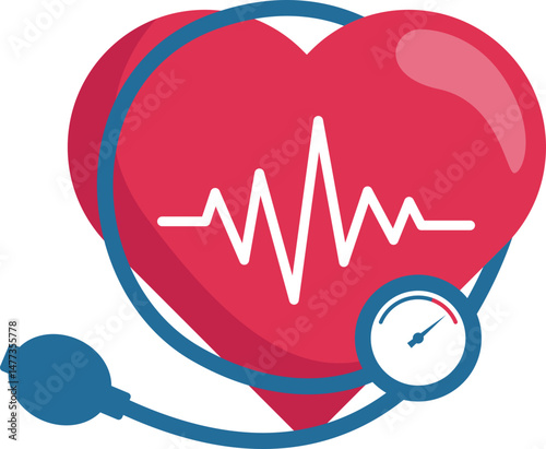 World hypertension day health awareness .  High blood bressure or hypertension awareness campaign vector isolated illustration.