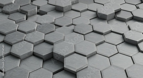 Hexagon Haven: Subtle Light, Deep Texture