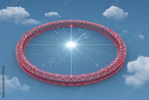 A time-lapse view of the sun path on solstice day