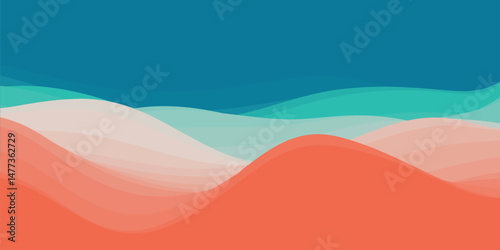 Trendy abstract colorful flowing wave shape isolated on white background. Design element for technology, science, music or modern concept