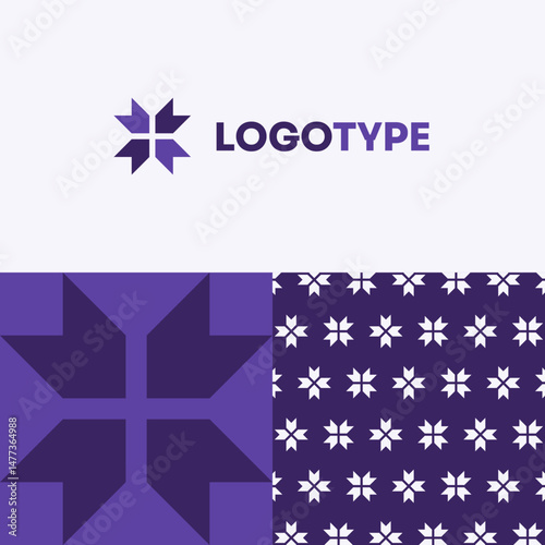 Logo Template Abstract Tech Arrows