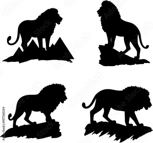 Animal Bigfoot & Wildlife Silhouettes for Outdoor and Nature-Themed Designs