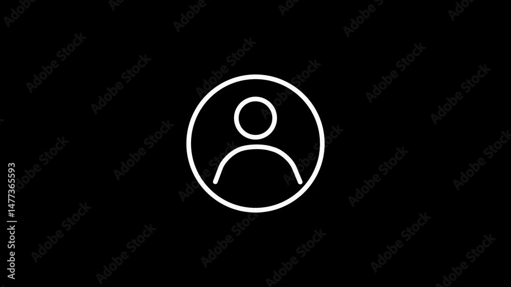 Circular avatar people icon.neon glowing circular people icon background. Circular avatar people icon.neon glowing circular people icon background.