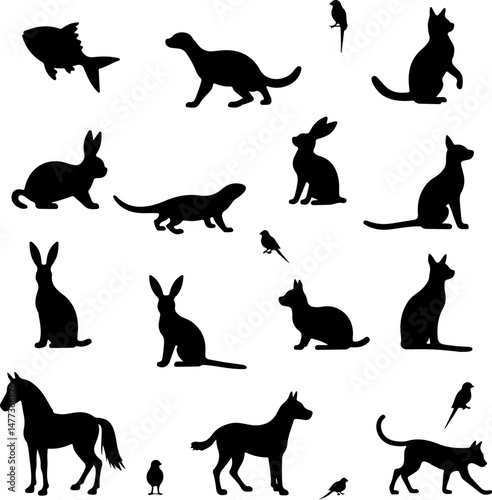 Bigfoot & Wildlife Silhouettes for Outdoor and Nature-Themed Designs
