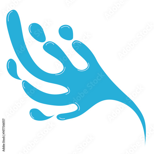 Set of Water drops, black sea ocean waves stencil. Liquid elements, cry droplet icons vector set. Ink, sauce, river isolated splashes