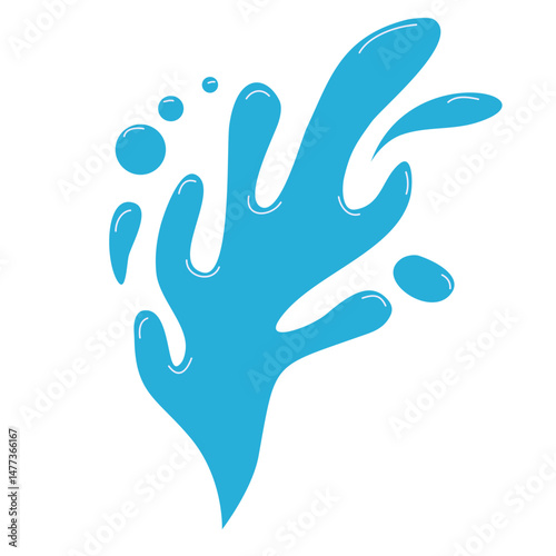 Set of Water drops, black sea ocean waves stencil. Liquid elements, cry droplet icons vector set. Ink, sauce, river isolated splashes