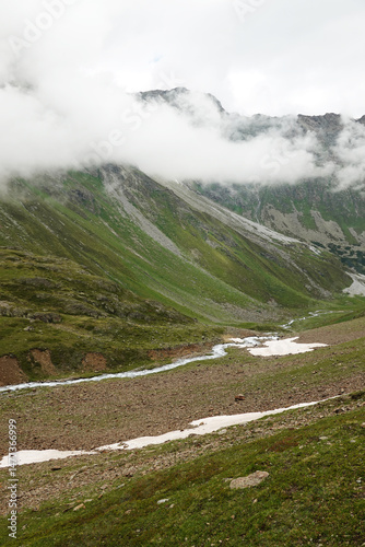 	
Rifflbach stream not far from Pitztaler glacier, the Austrian Alps	 photo