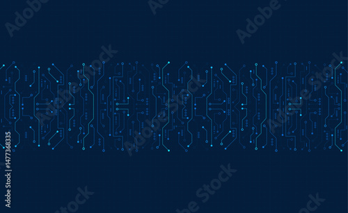 Circuit board. High-tech technology background