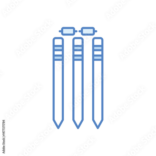 Cricket Wickets Vector icon