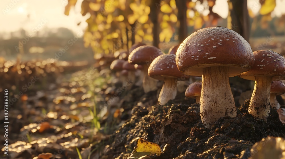 Fototapeta premium mushroom in the forest