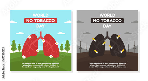 A collection of World No Tobacco Day greetings suitable for health campaigns and social media posts