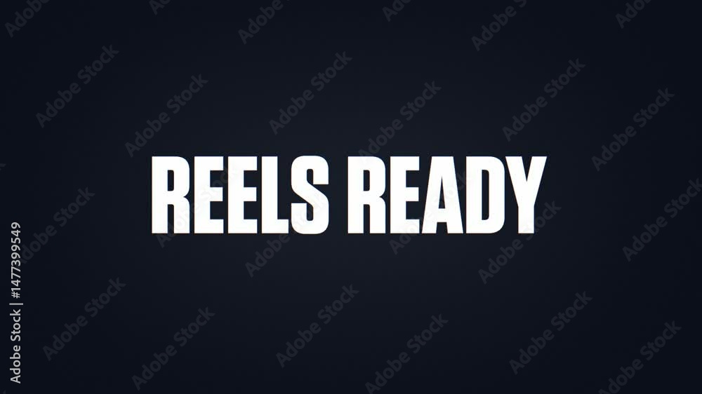 Reels Ready – Instagram Glitch Text Animation 4K | Short Video Promo