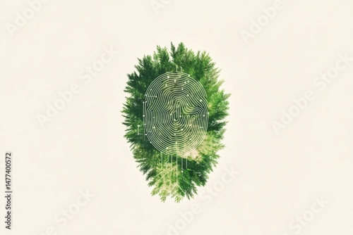 Ai ethics and environmental sustainability concept design