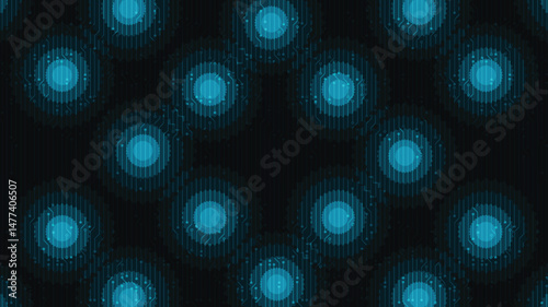 Blue Dot Light Technology Background,comic and Motion concept design,vector.
