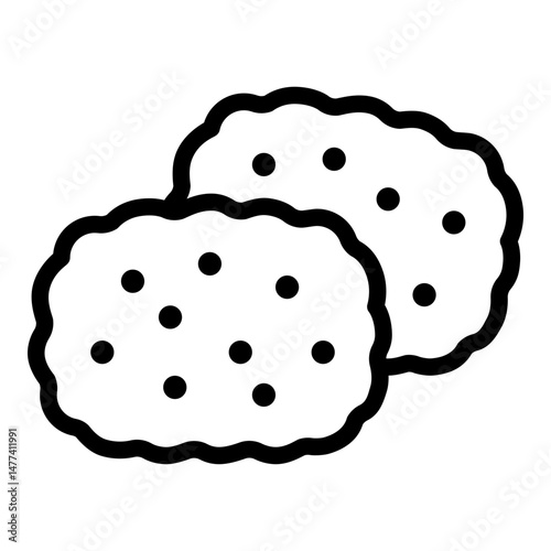 Nuggets icon. Vector line icon	