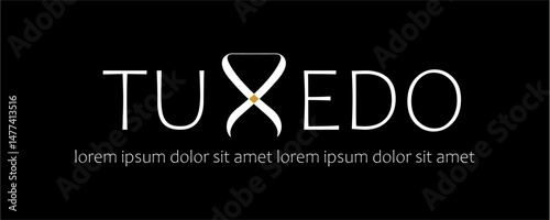 fashion logo tuxedo design